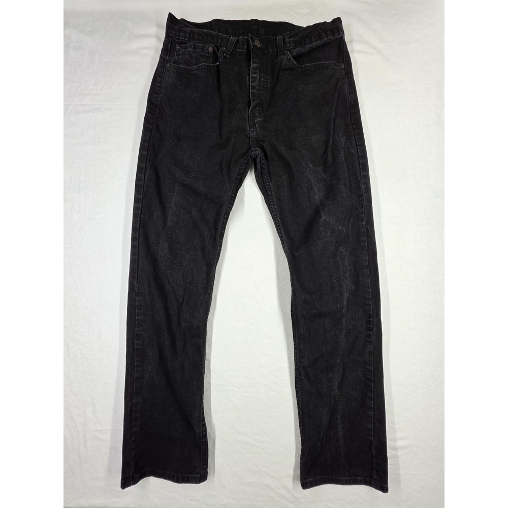Levis 505 Black 34x32 Regular Fit Comfortable Mens